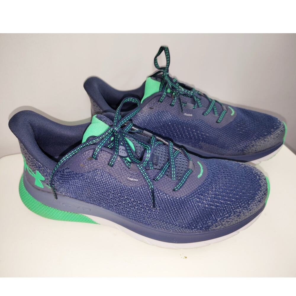 Under Armour Mens Hovr Turbulence 2 Shoes Blue Green Sneakers Size 9